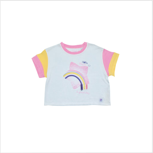 Camiseta Manga Corta de Bebé Niña
