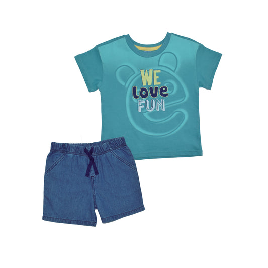 Conjunto Corto Casual para Bebé Niño