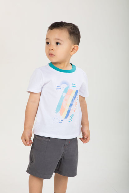 Set de Camisetas Manga Corta Bebé Niño
