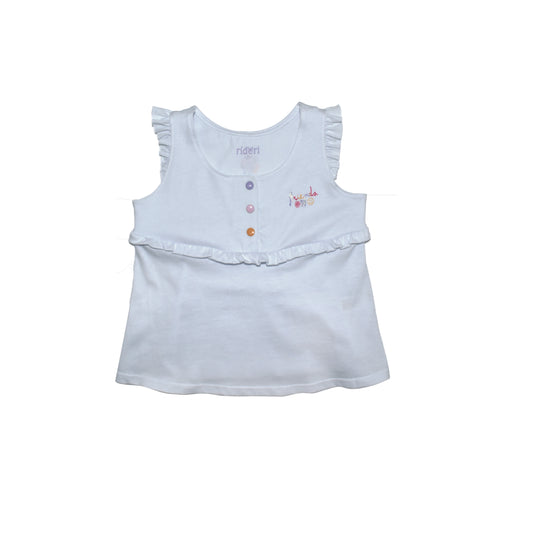 Camiseta Manga Sisa para Bebé Niña