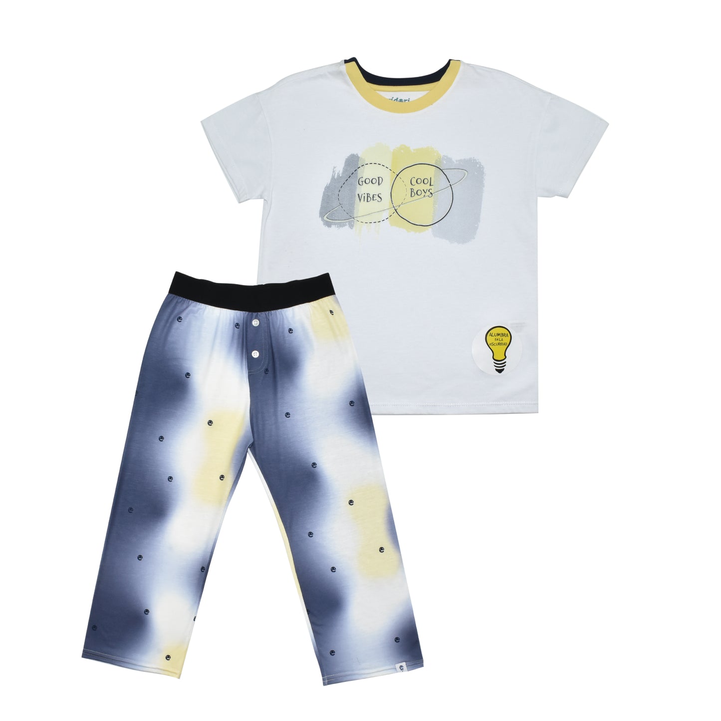 Pijama Manga Corta y Pantalon Largo para Niño