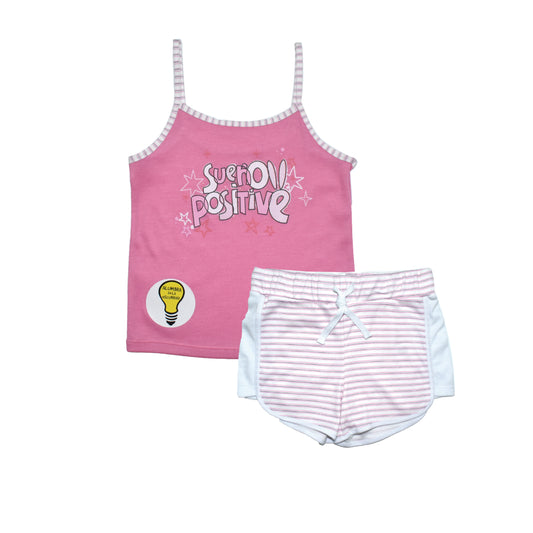Pijama Blusa de Tiras y Short para Niña