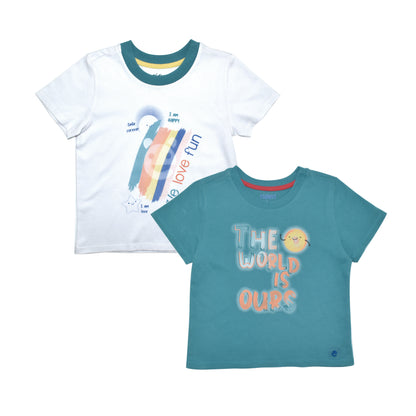 Set de Camisetas Manga Corta Bebé Niño